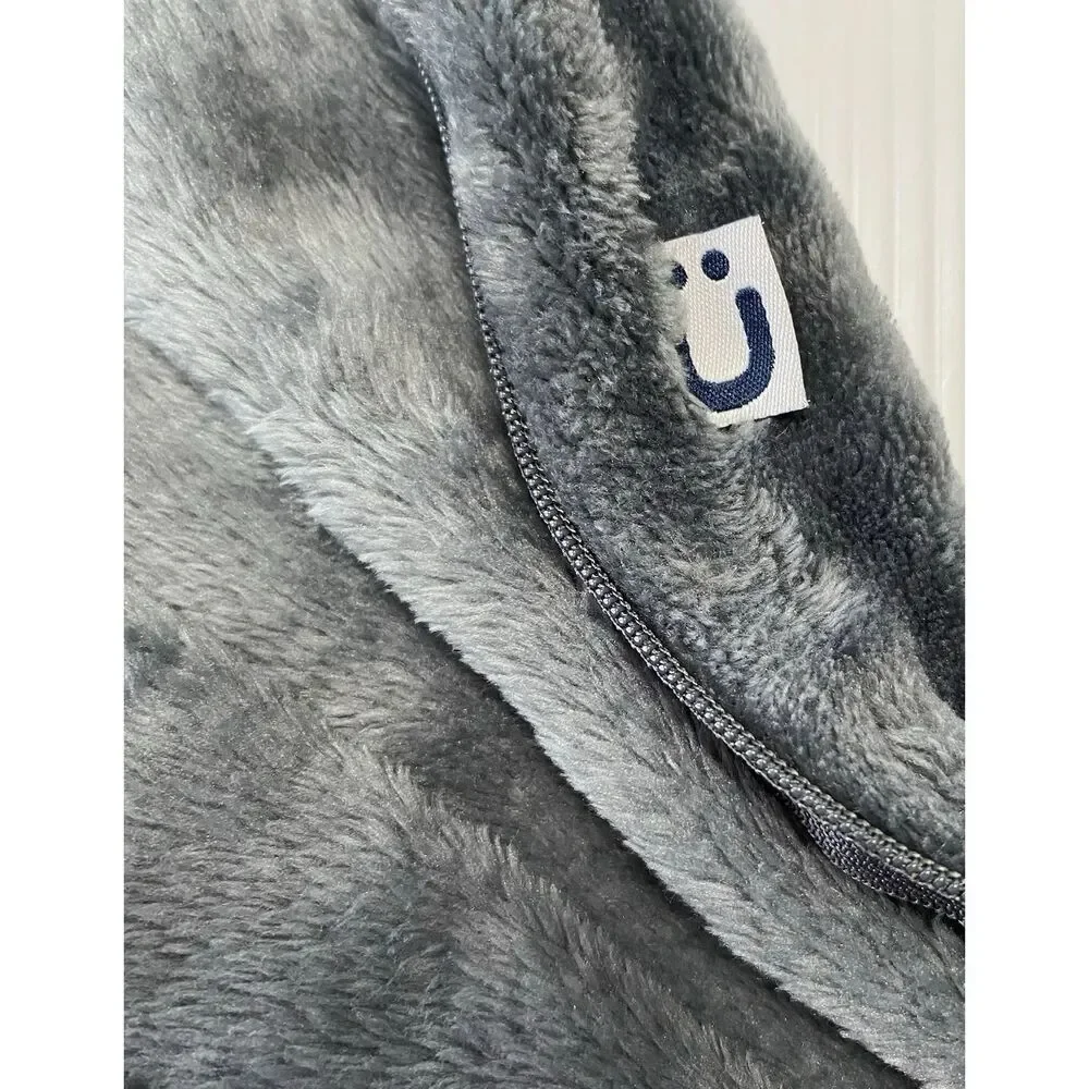 GUNAMUNA Unisex Fleece Wearable Baby Sleeping Sack, Grey, 1.6 TOG, 18-24 Mo